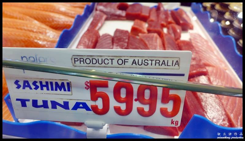Sydney Fish Market @ Bank St Pyrmont, Sydney : Sashimi Tuna (.67 @ .95 per kg)