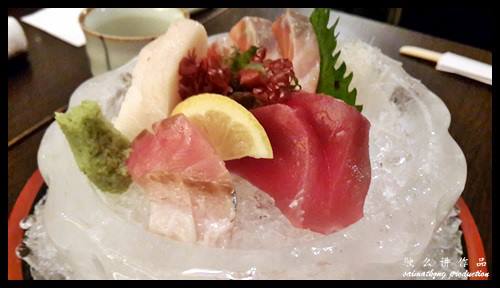 Sashimi Zen (Assorted Sliced Raw Fish) set RM48.00 : 一心 Ishin Japanese Dining @ Old Klang Road