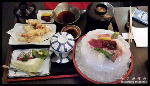 Sashimi Zen (Assorted Sliced Raw Fish) set RM48.00 : 一心 Ishin Japanese Dining @ Old Klang Road
