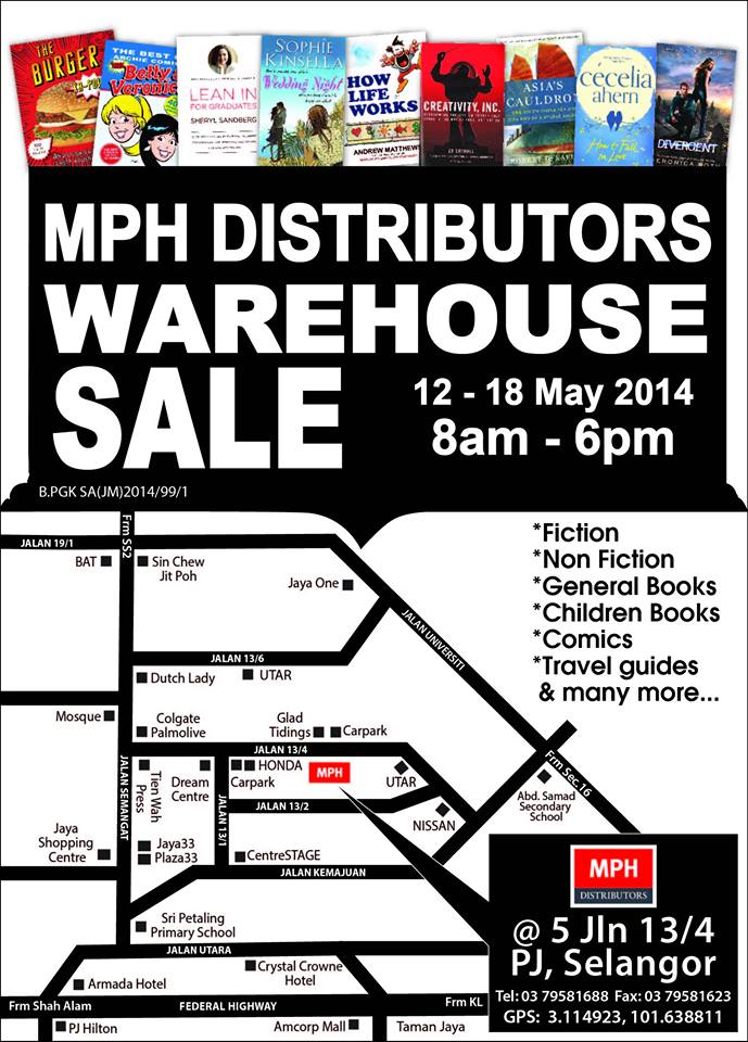 MPH Distributors Warehouse Sale : 12 - 18 May 2014