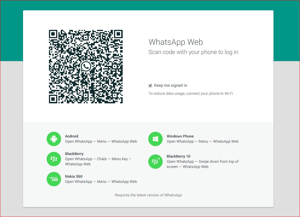 whatsapp ios web