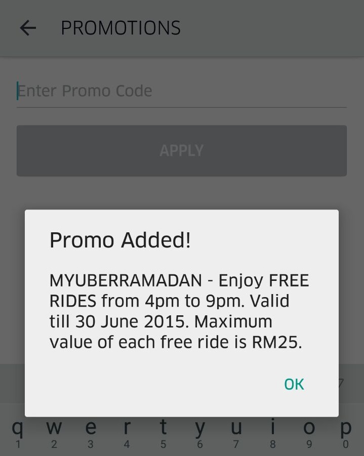 Uber Promo Code - FREE RIDES - MYUBERRAMADAN