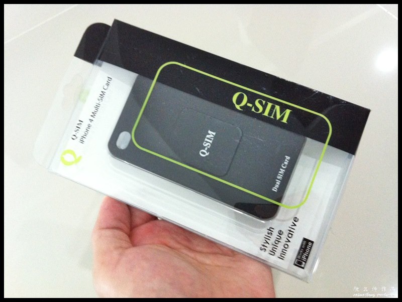 2 in 1 (Q-SIM Dual SIM Card Multi-SIM Card + Plastic Case) For iPhone 4