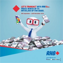 Transact with RHB Now to Win Prizes worth up to RM100,000!