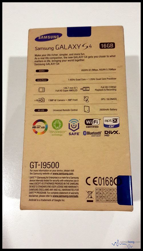 Samsung Galaxy S4 Life Companion - eco-friendly Box
