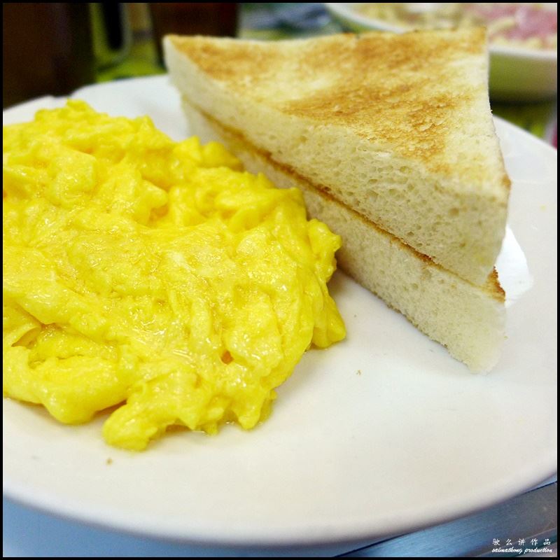 Day 6 in Hong Kong : Australia Dairy Company (澳洲牛奶公司) @ Jordan 佐敦 : Scrambled Egg with Toast 西煎雙蛋