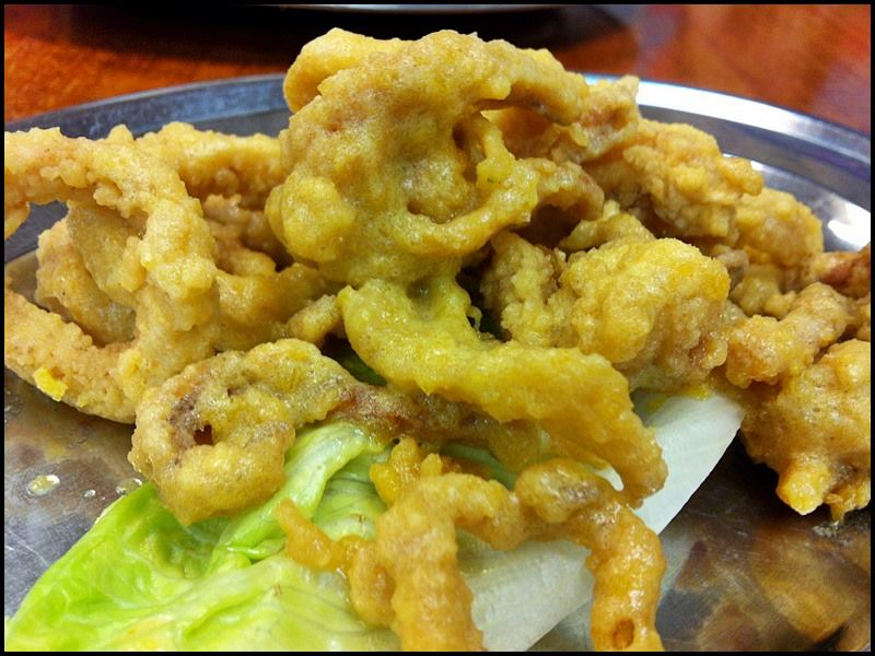 Restoran Wong Poh (旺来海鲜饭店) @ Bukit Mayang Mas : Salted Egg Fried Sotong (咸蛋苏东)