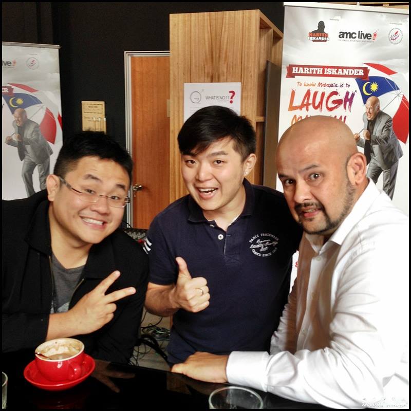 Photo with Dr Jason Leong and Harith Iskander. If you don