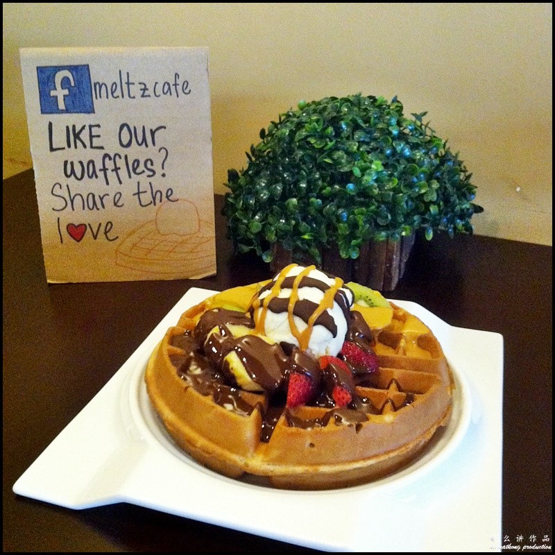 Meltz Cafe @ SS15, Subang : Fresh Fruits Waffle (RM20)