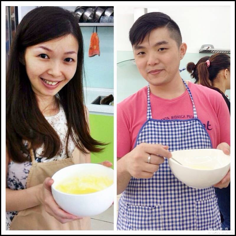 Cooking Class Date @ ILOHA Culture Centre, Bangsar : Both of us having a good time at the class. With a big smile plastered on The Hubby