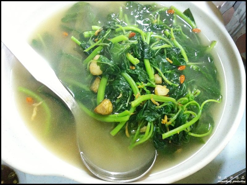 Restaurant Triple Round (大三元海鲜饭店) @ Bukit Beruntung : Spinach in Superior Soup (RM7)