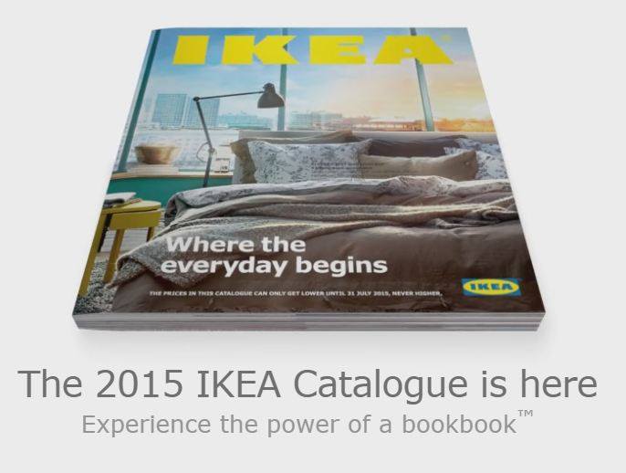 IKEA bookbook - An awesome way of presenting 2015 print catalogue!