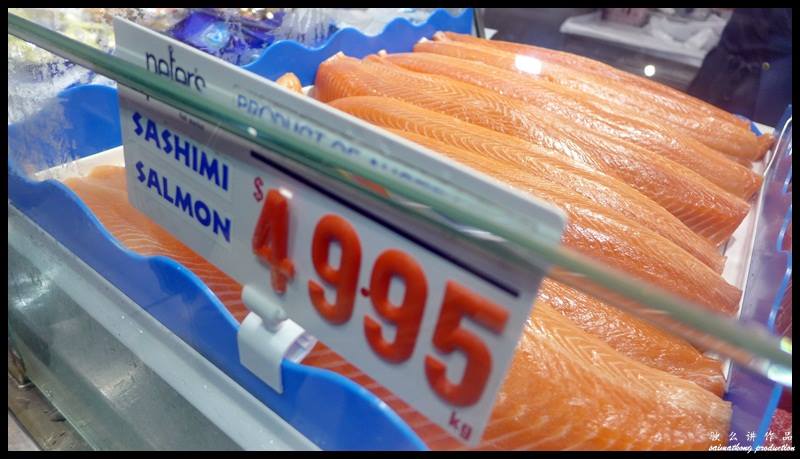 Sydney Fish Market @ Bank St Pyrmont, Sydney : Sashimi Salmon (.19 @ 49.95 per kg）