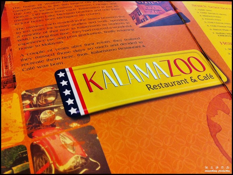 Kalamazoo Restaurant & Cafe @ Aman Suria, PJ : Menu