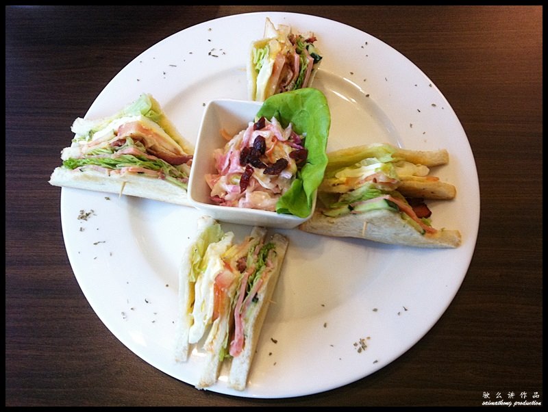 Le Pollidor Cafe.Dining @ Bandar Puteri, Puchong : Club Sandwich (RM16.90)