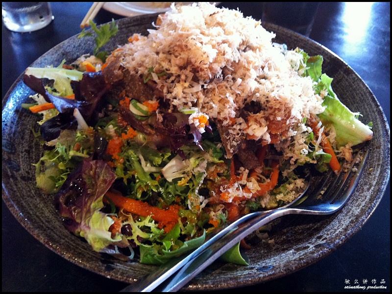 Kobe Jones @ King Street Wharf, Sydney : Salmon Skin Salad