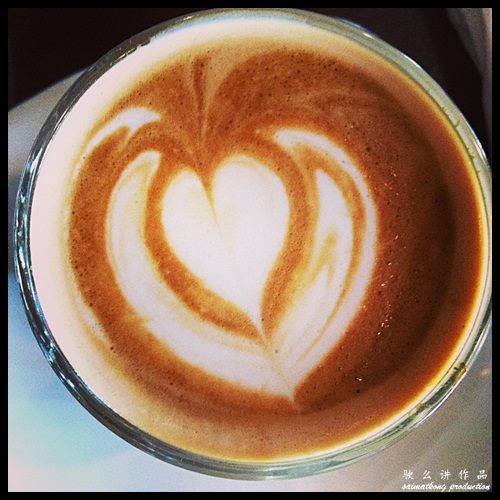 Antipodean Cafe Bangsar - Cafe Latte - RM8 (Latte Art)