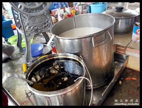 The special ingredients for the Cendol!