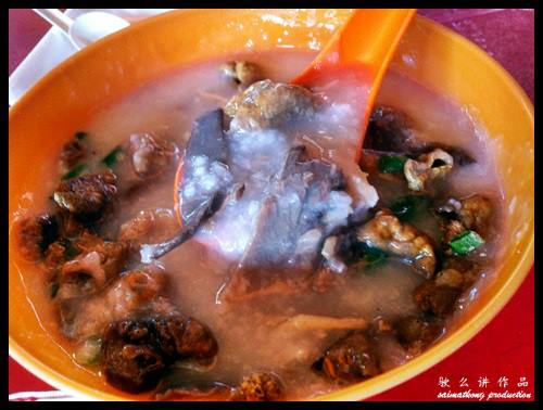 Pork Intestines Porridge RM6.00 : Imbi Market