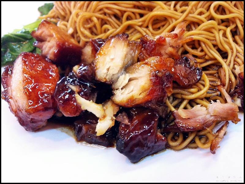 Annie 1 Family Restaurant @ Damansara Utama (Uptown), PJ : Menglembu Dry Wantan Mee with Char Siew & Wonton 萬里望驰名云吞面 - The char siew has nice texture, not too chewy and not too too soft but it would be better if it