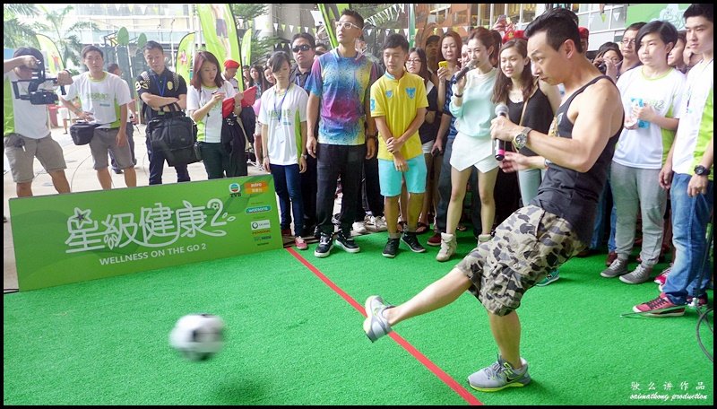 Oscar Leung 梁烈唯 surely have good skills playing soccer as he practices quite often.