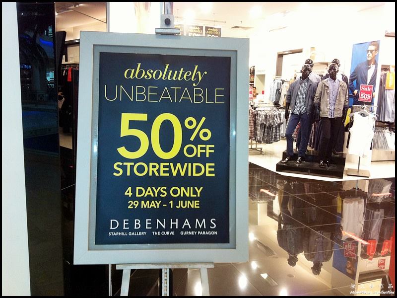 Debenhams Storewide Sale - Discounts up to 50% (29 May 2014 - 1 June 2014)