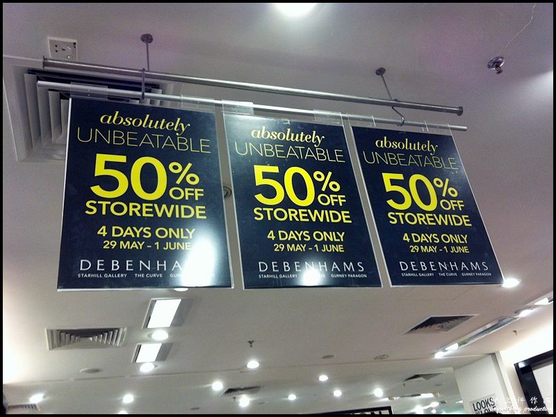 Debenhams Storewide Sale - Discounts up to 50% (29 May 2014 - 1 June 2014)