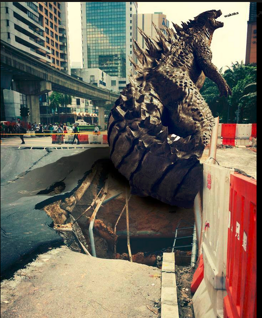 KL Under Attack! Godzilla and company cause of KL sinkholes!