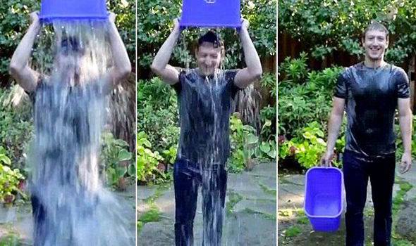Facebook founder Mark Zuckerberg jumps on the viral Ice Bucket Challenge trend, challenging Bill Gates to do the same to raise awareness of motor neurone disease.