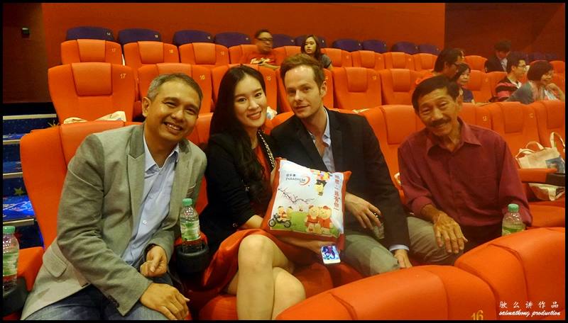 Director Chiu Keng Guan 周青元, 74-year-old retiree Frankie Lee Sai Peng 李世平, Australian stage actor Ben Andrew Pfeiffer 班菲佛, winner of Miss Astro Chinese International Pageant 2007, Joanne Yew Hong Im 尤凤音