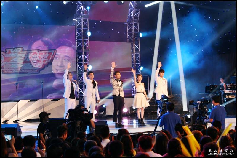 TVB Star Awards Malaysia 2013 featured memorable and entertaining performances from Mag Lam (林欣彤), Fred Cheng (鄭俊弘), Jay Fung (馮允謙), Hubert Wu (胡鴻鈞) and Jonathan Wong  (王梓軒)