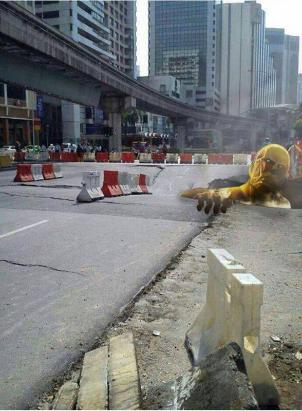 KL Under Attack! Godzilla and company cause of KL sinkholes!