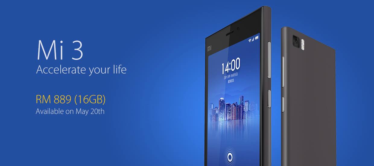 Xiaomi is coming to Malaysia with Xiaomi Mi3 & Xiaomi Mi Power Bank!