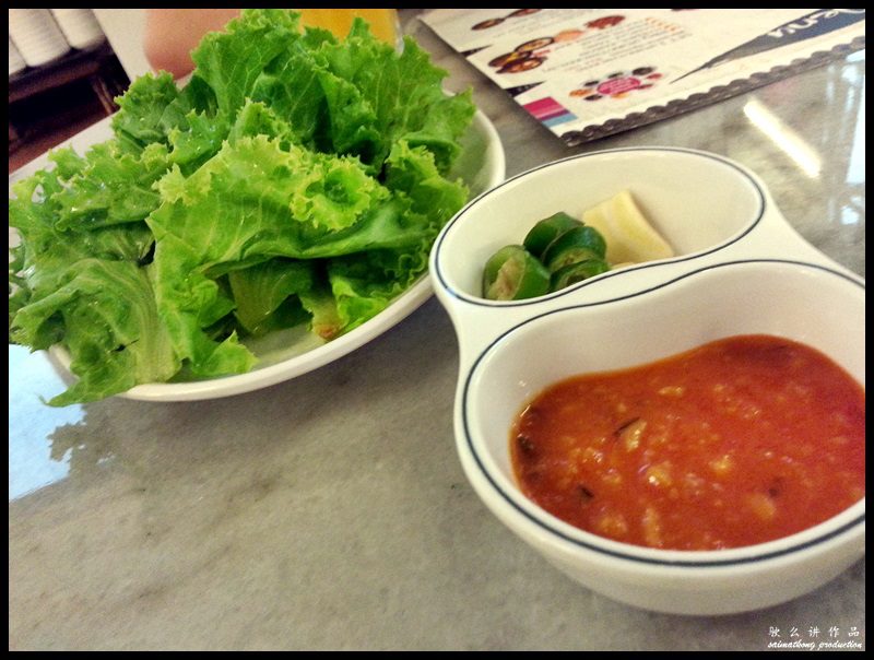 Seoul Palace Korean BBQ @ Bandar Puteri, Puchong : Lettuce and add condiments