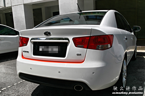 Facelifted KIA Forte Back View