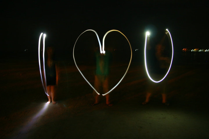 I ♥ U - Light Drawing