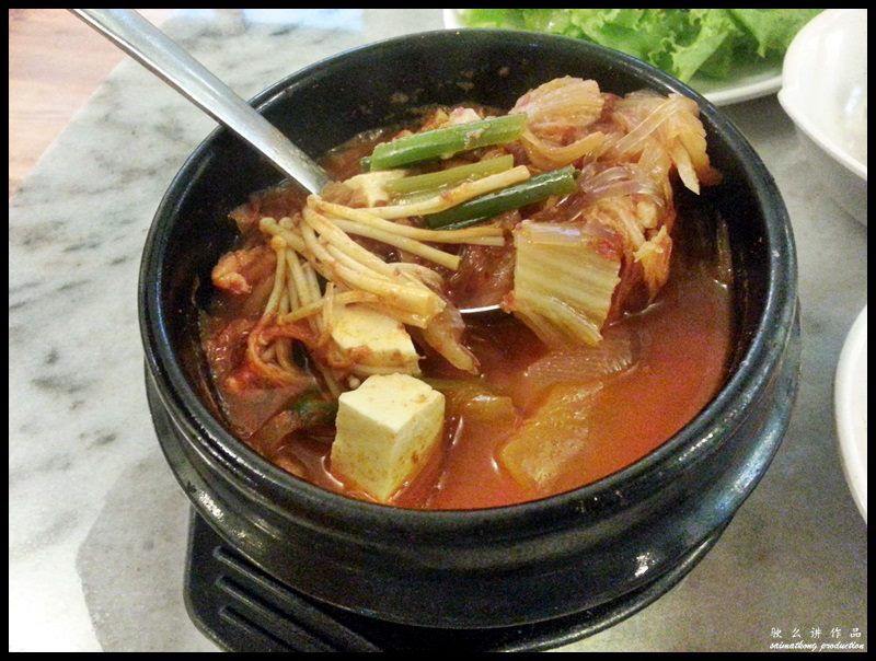 Seoul Palace Korean BBQ @ Bandar Puteri, Puchong : Kimchi-Jjigae (Kimchi Stew Pork & Tofu)