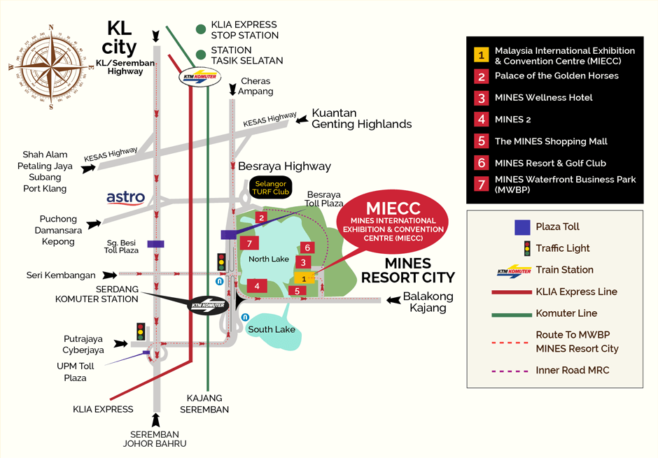 MAP to Big Bad Wolf Book Sale! @ MIECC, The Mines