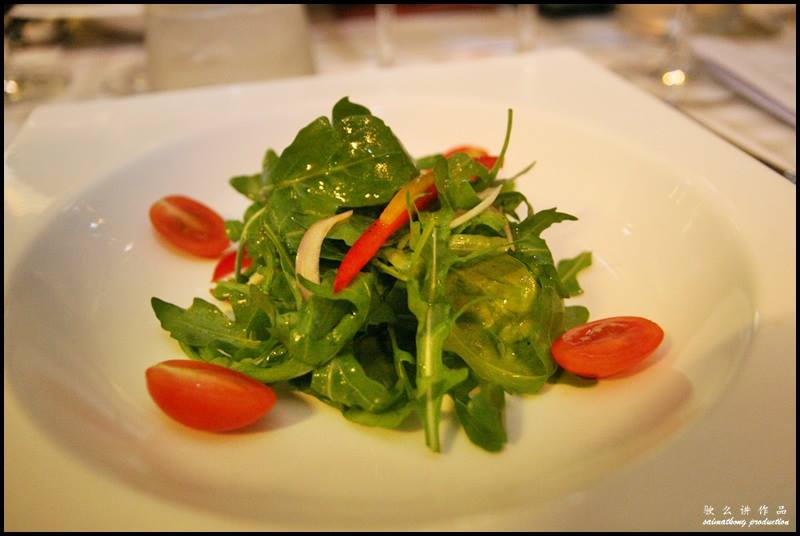 Galerie Du Vin @ Glomac Damansara, KL : Salad Maison paired with Warburn Estate Rumours Chardonnay 2011