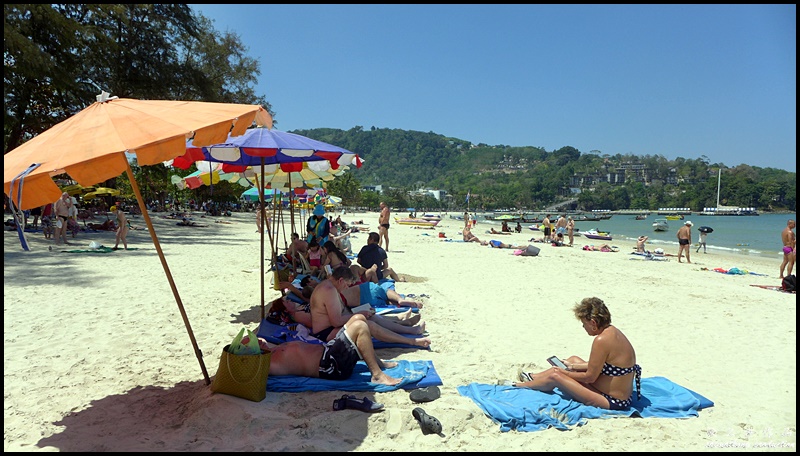 You can actually rent chairs and portable umbrellas from the vendors at Patong Beach or else risk go home burned from the hot sun.