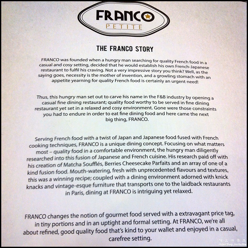 Franco Petite @ Paradigm Mall