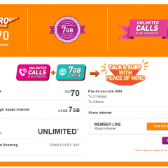 U Mobile new Hero Postpaid P70 plan – Unlimited Calls to all networks + 7GB Data