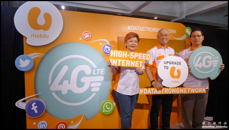 Also present during the Media Briefing were Jasmine Lee; Chief Marketing Officer of U Mobile Sdn Bhd, Wong Heang Tuck; Chief Executive Officer of U Mobile Sdn Bhd and Too Tian Jen (TJ); Chief Technology Officer of U Mobile Sdn Bhd.