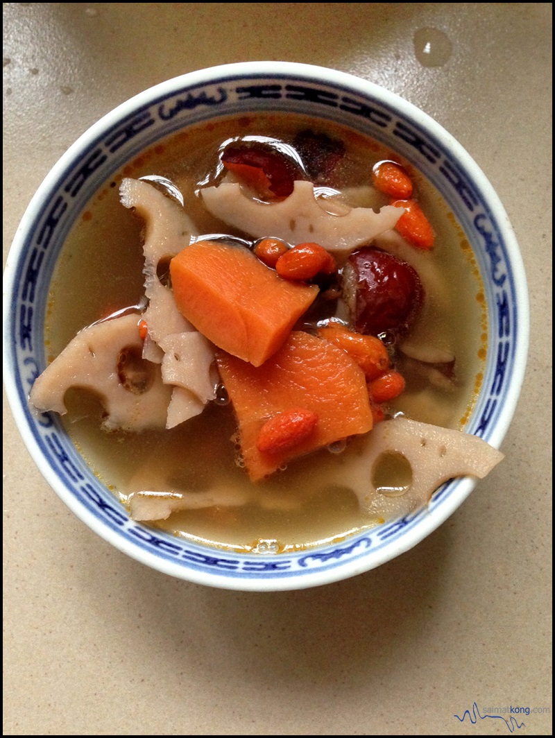 Soup : Lotus Root Soup with Carrot Soup