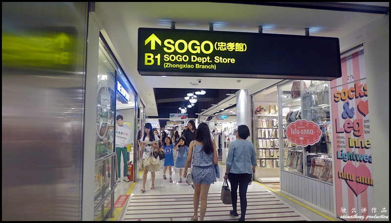 SOGO is one of the famous shopping malls in Taipei and it's a must go place to shop.