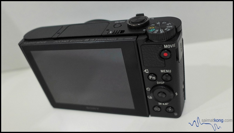 Review : Sony Cyber-shot HX90V : Back View