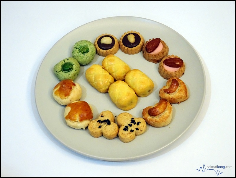 The selection of Yong Sheng cookies.