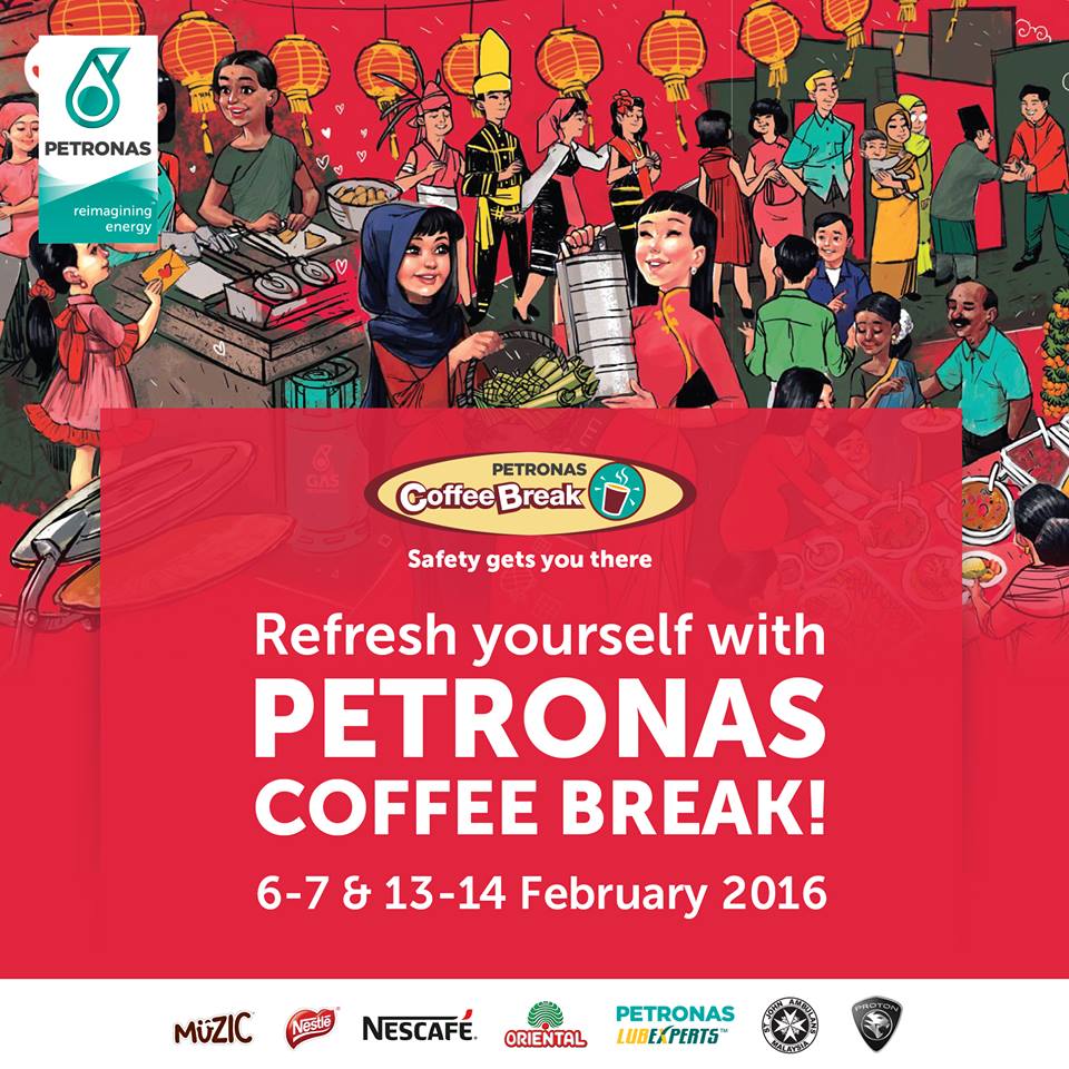 PETRONAS Coffee Break is back for Chinese New Year 2016! Now available at 142 stations nationwide!