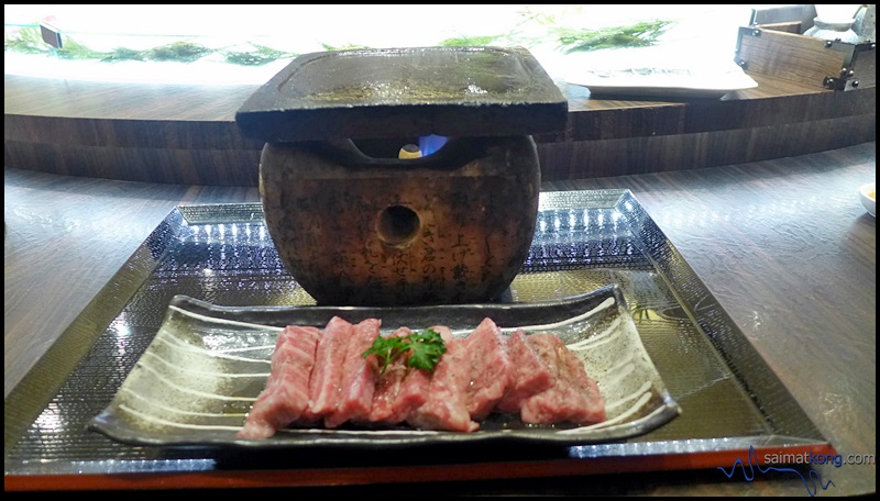 Ishin Japanese Dining @ Old Klang Road : stone-grilled matsusaka beef
