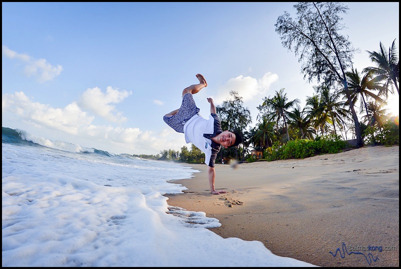 Hand Stand at Tanjong Jara Resort